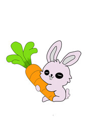 rabbit with carrot