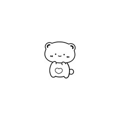 Cute Stickers Line Art Collection