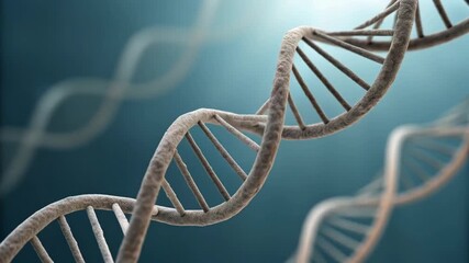 Intricate genetic research into dna helix molecule and chromosome biology. Exploring complex gene code and science structure for futuristic medical and biotechnology evolution - Powered by Adobe