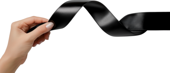 black awareness ribbon