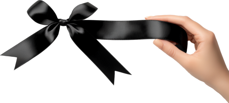 black awareness ribbon