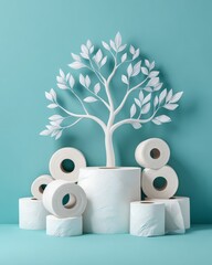Eco-Friendly Paper Mill Concept Art