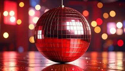 Glittering Silver Disco Sphere Reflective Party Light Decoration for christmas