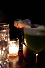 glass of cream cocktail