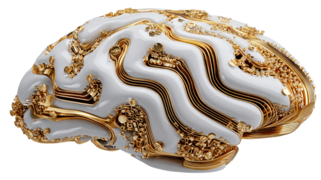 Brain of Innovation: A mesmerizing glimpse into the core of human intellect, featuring a strikingly crafted representation of the brain.