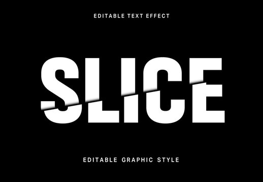 Cut Sliced Text Effect