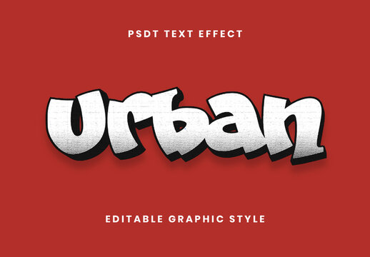 White And Black Graffiti Tag Text Effect Street Bold 3D Font