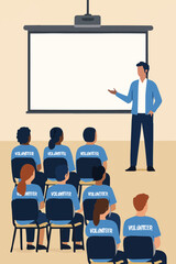 Volunteer Orientation Session with New Recruits