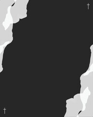 A rich dark background with shadowed floral silhouettes, offering a calm and dignified style.