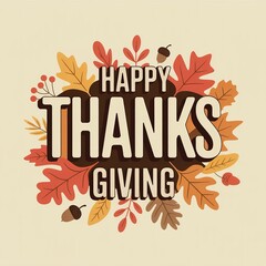Thanksgiving Background Fall Leaves Design Vector Illustration Thanksgiving Day Greeting Card Template