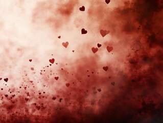 Romantic Heart Cloudscape, A Serene Valentine's Day Atmosphere