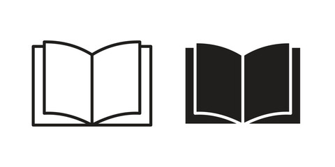 Book icon collection with multiple styles. EPS10