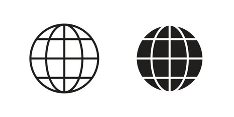 Browser icon collection with multiple styles. EPS10