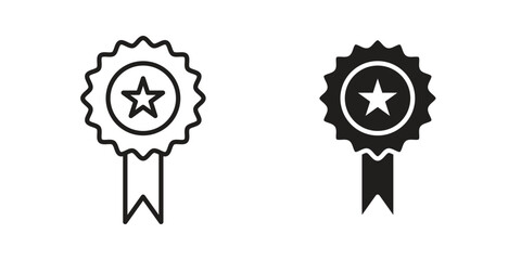 Certificate icon collection with multiple styles. EPS10