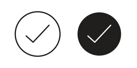 Checkmark icon collection with multiple styles. EPS10