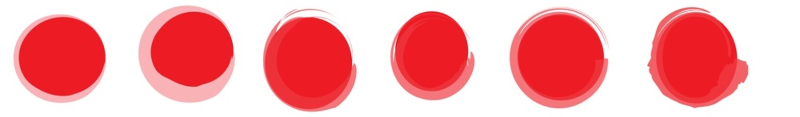 red circle shapes art