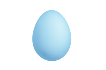 Blue easter egg creating simple holiday design