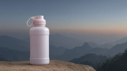 factory produces selfcooling sports bottles prominently displayed against breathtaking sunset