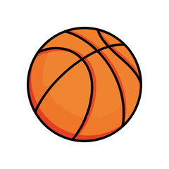 Fototapeta premium Orange basketball isolated on white background