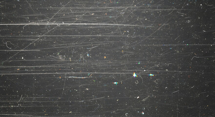 Weathered Black Surface Scratch Overlay Film Dust Grain Texture