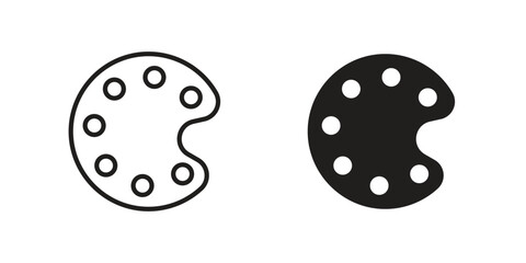 Paint icon collection with multiple styles. EPS10