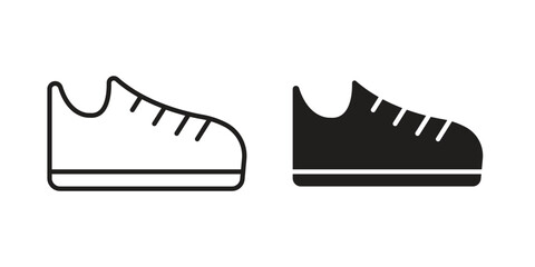 Shoes icon collection with multiple styles. EPS10