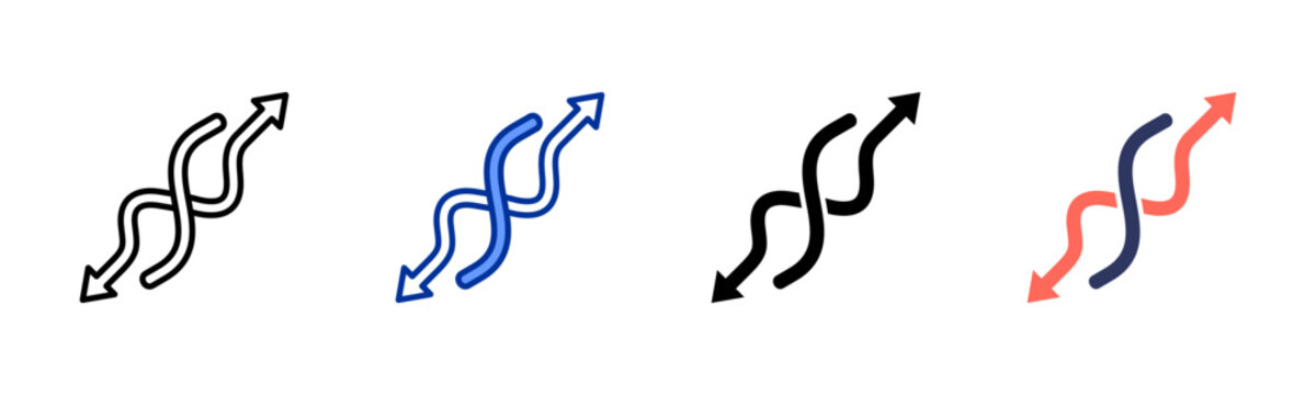 Endless Flow icon set multiple style collection