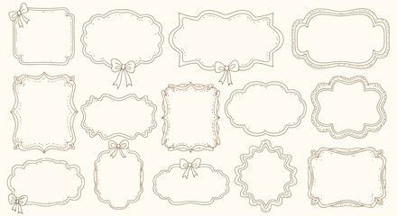 Collection of twelve ornate and decorative frame designs