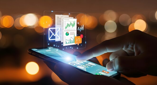 Digital Transformation of Business with Mobile Technology and Data Analytics. - Powered by Adobe