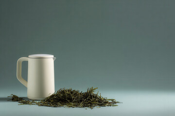 sleek electric kettle with digital thermometer displaying optimal tea brewing temperature