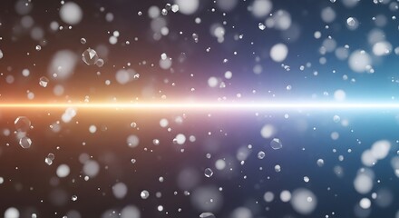 Obraz premium Abstract Background with Floating Geometric Crystals and Bokeh Lights