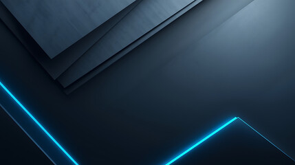 abstract dark blue tech background with glowing lines
