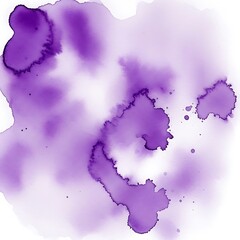 Abstract Purple Watercolor Splash - Artistic Expression and Fluid Design.