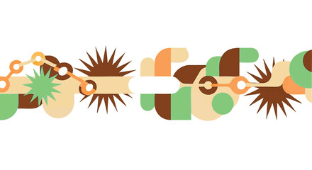 Modern geometric pattern design with abstract shapes for digital artwork