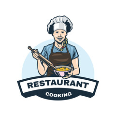 cooking logo and labels design