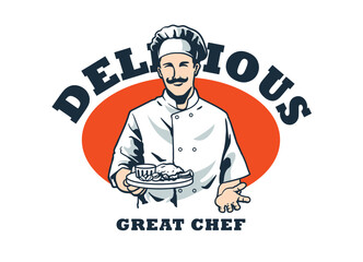 chef logo and labels design