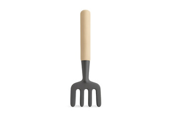 Gardening hand fork cultivating tool 3d rendering