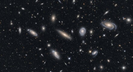 Cosmic Cluster - A Glimpse into the Vastness of Space.