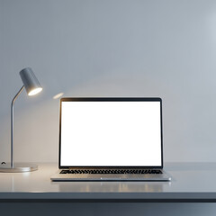 digital minimalist scene with laptop showing gold trading line chart