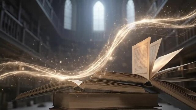 Mystical Library Books Magic and Ancient Knowledge Unveiled.