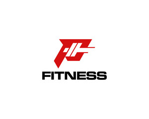 Fitness letter F logo