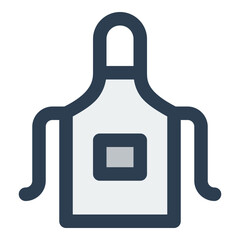 apron filled outline icon