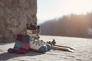american office adorned with garlands and wreaths creating romantic evening atmosphere