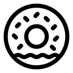 donut outline icon
