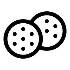 biscuit outline icon