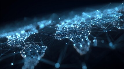 Cross-border fintech grid network: A world map represents a connected financial system