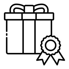 gift icon for reward and achievement prize