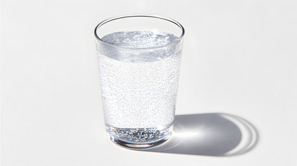 glass of sparkling water, generation AI 