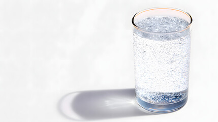 glass of sparkling water, generation AI 