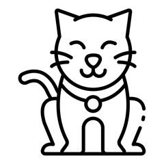 cat icon for pet, animal, domestic life
